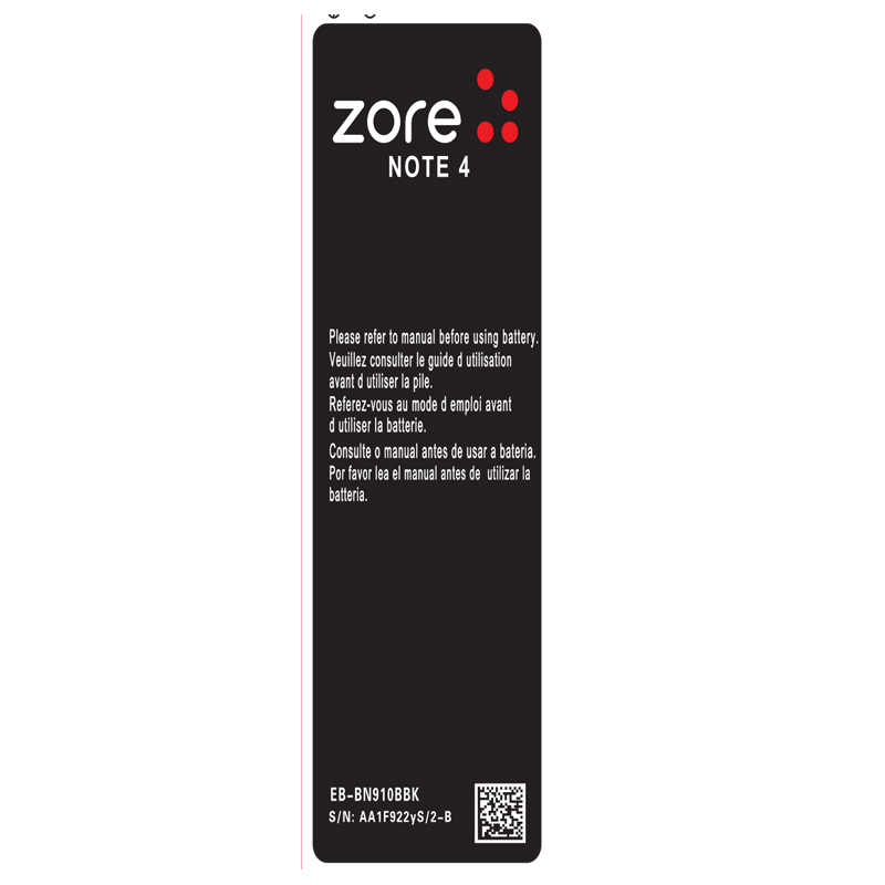 [RNZ-T10166] Samsung Galaxy Note 4 3150 Mah Uyumlu Zore Quality Batarya