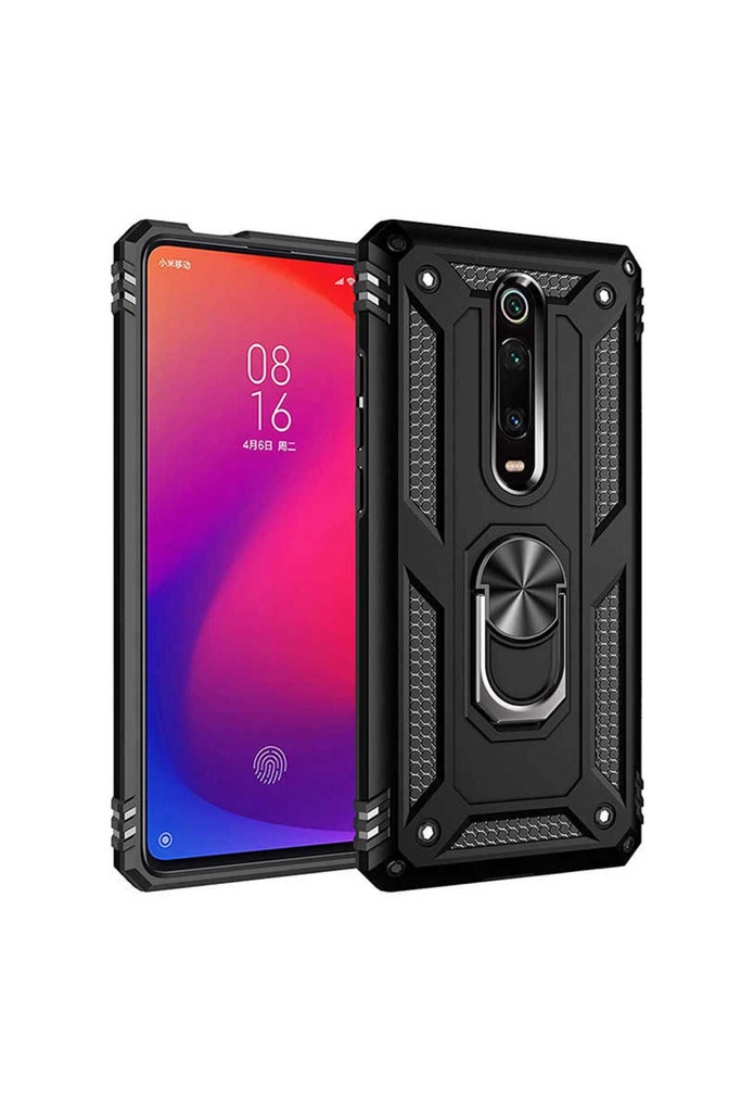 [RNZ-TA29710] Xiaomi Mi 9T Uyumlu Kılıf Zore Vega Kapak (Siyah)