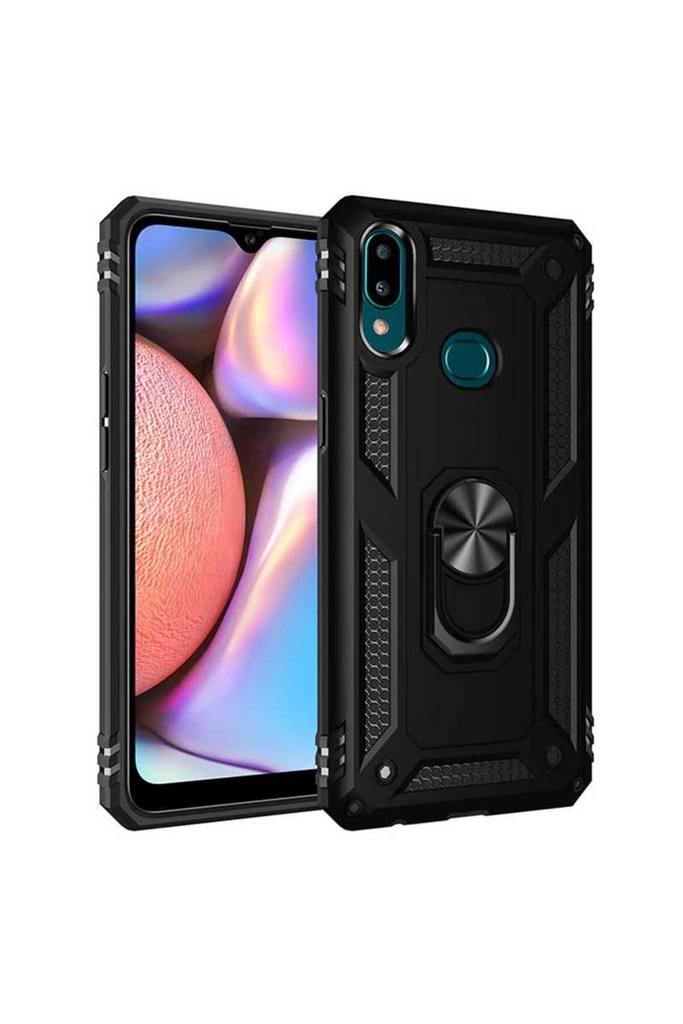 [RNZ-TA29717] Samsung Galaxy A10S Uyumlu Kılıf Zore Vega Kapak (Siyah)