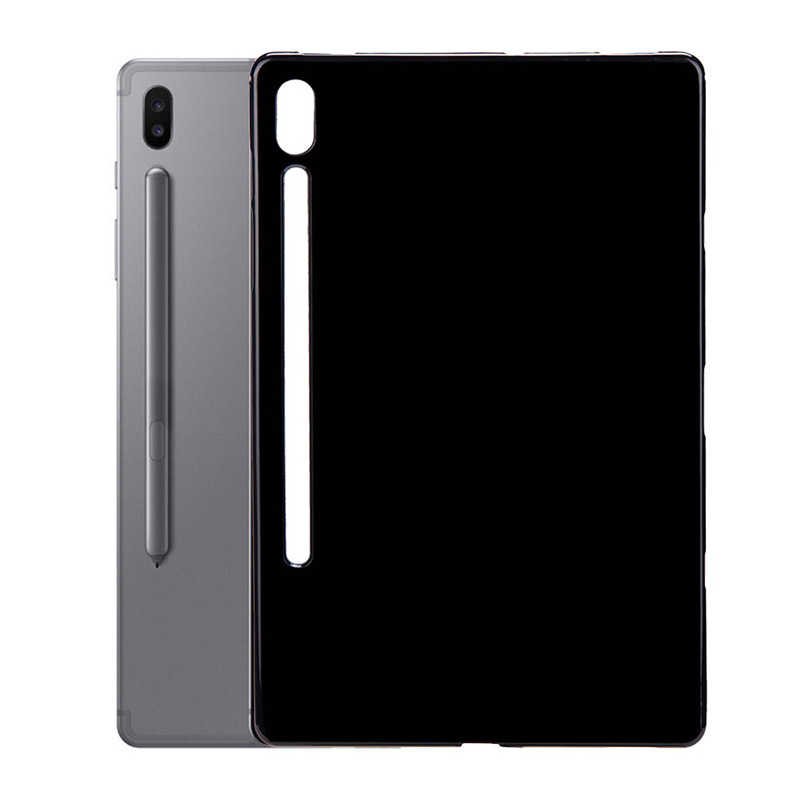 [RNZ-TA29775] Samsung Galaxy Tab S6 T860 Uyumlu Kılıf Zore Tablet Süper Silikon Kapak (Siyah)