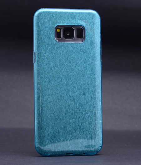 [RNZ-TA29807] Samsung Galaxy S8 Uyumlu Kılıf Zore Shining Silikon (Siyah)