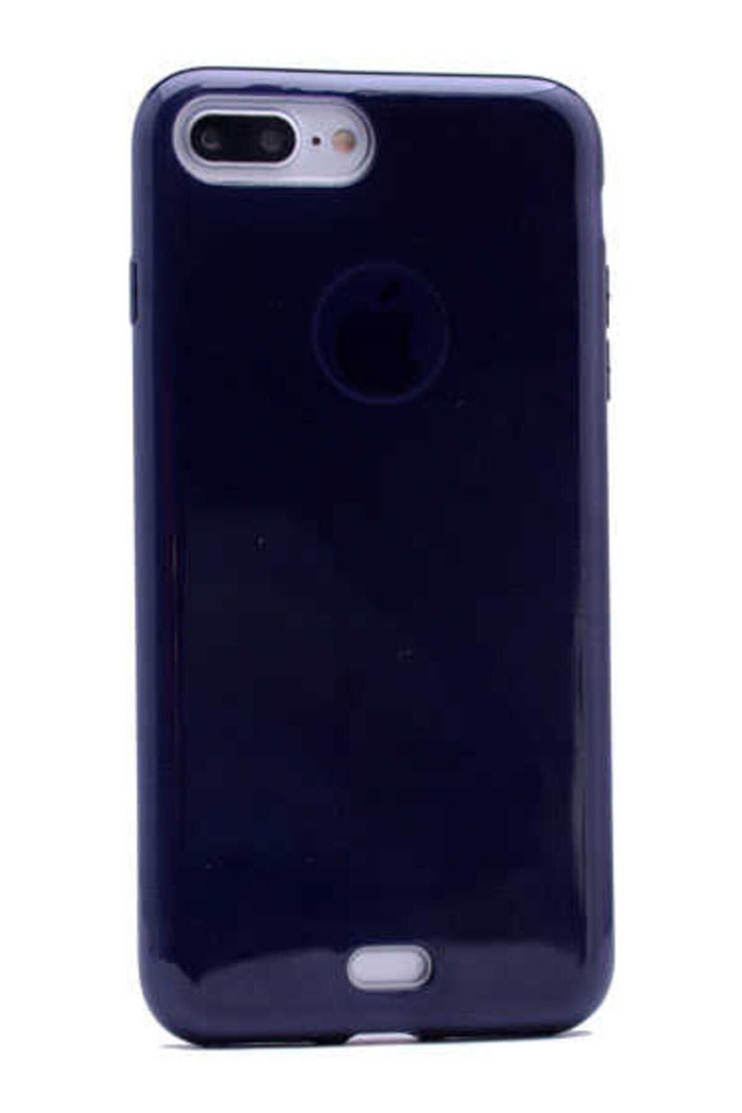 [RNZ-TA29817] Apple iPhone 8 Plus Uyumlu Kılıf Zore Shining Silikon (Siyah)
