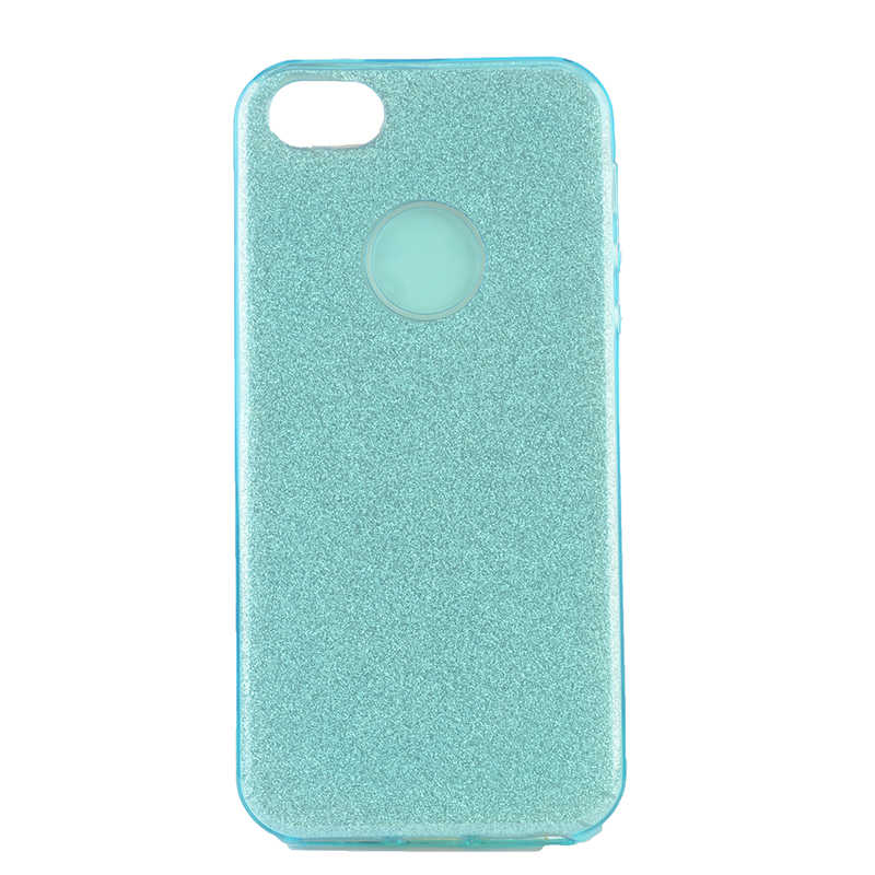 [RNZ-TA29841] Apple iPhone 5 Uyumlu Kılıf Zore Shining Silikon (Siyah)