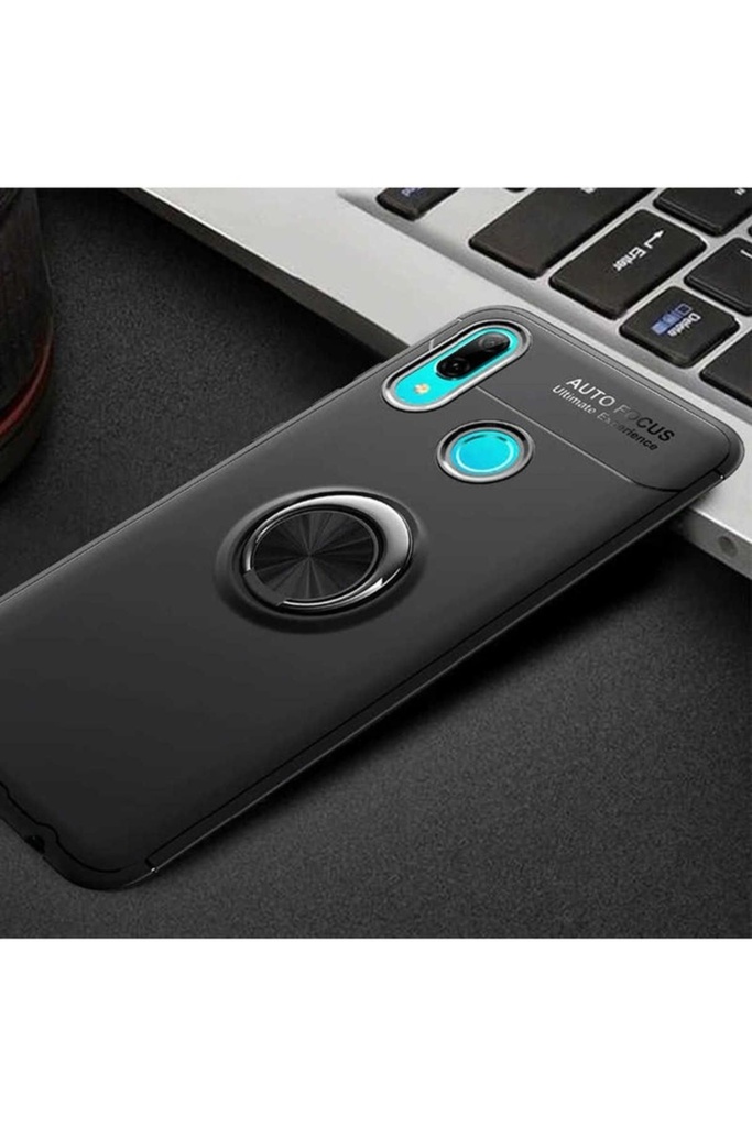 [RNZ-TA30117] Huawei Y6 2019 Uyumlu Kılıf Zore Ravel Silikon Kapak (Siyah)