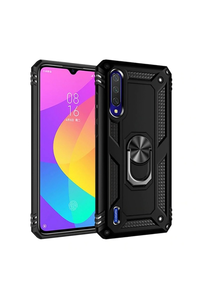 [RNZ-TA30135] Xiaomi Mi A3 Uyumlu Kılıf Zore Vega Kapak (Siyah)