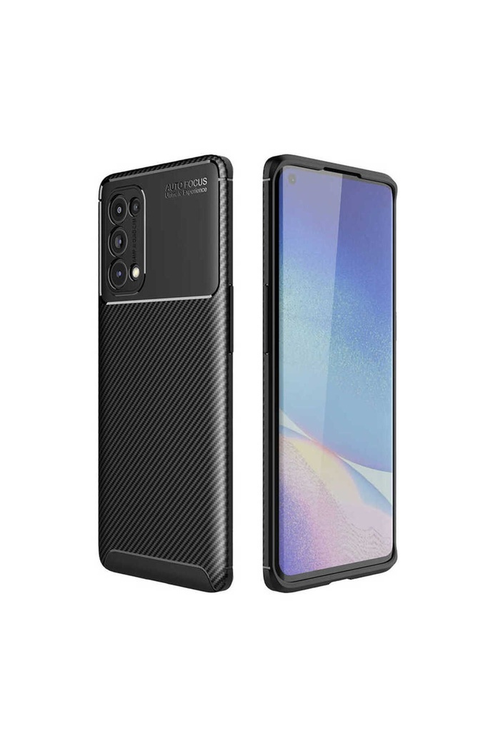 [RNZ-TA49674] Oppo Reno 5 5G Uyumlu Kılıf Zore Negro Silikon Kapak (Siyah)