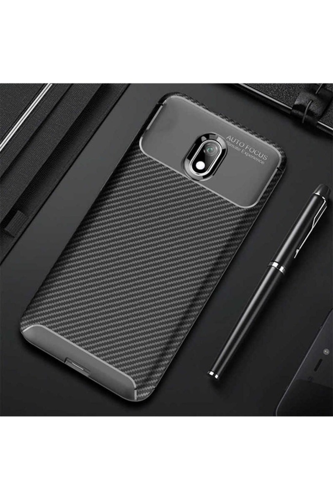 [RNZ-TA31198] Xiaomi Redmi 8A Uyumlu Kılıf Zore Negro Silikon Kapak (Siyah)