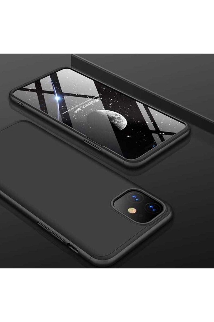 [RNZ-TA31212] Apple iPhone 11 Uyumlu Kılıf Zore Ays Kapak (Siyah)