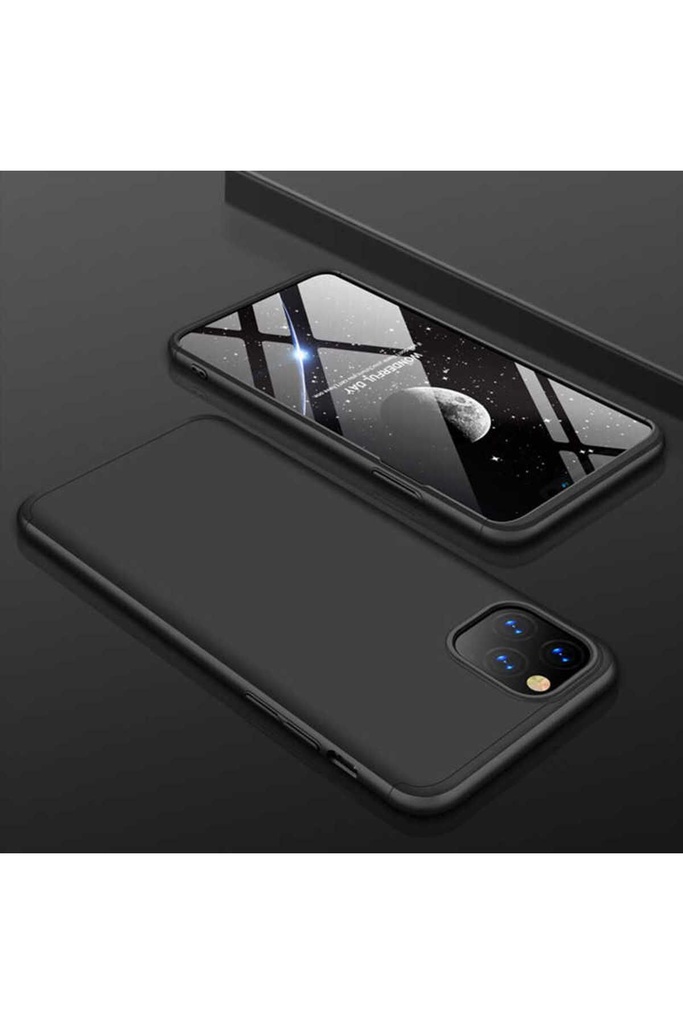 [RNZ-TA31227] Apple iPhone 11 Pro Max Uyumlu Kılıf Zore Ays Kapak (Siyah)