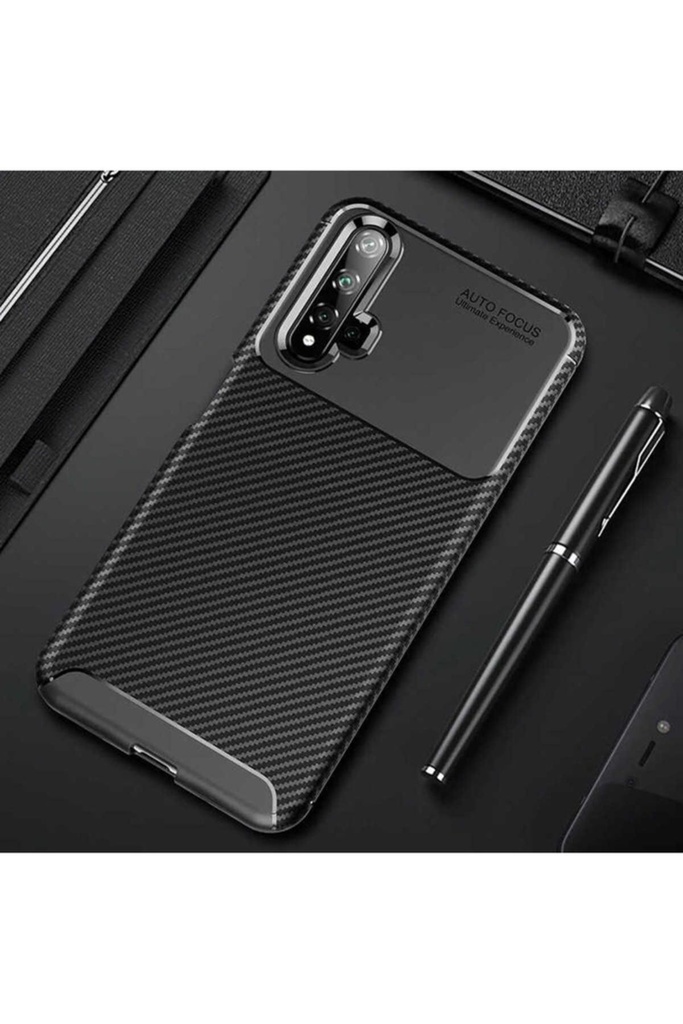 [RNZ-TA31444] Huawei Honor 20 Uyumlu Kılıf Zore Negro Silikon Kapak (Siyah)
