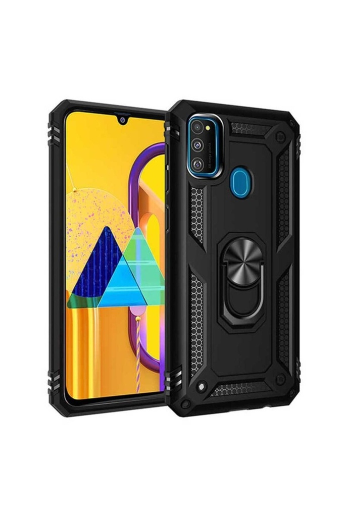 [RNZ-TA31458] Samsung Galaxy M30S Uyumlu Kılıf Zore Vega Kapak (Siyah)