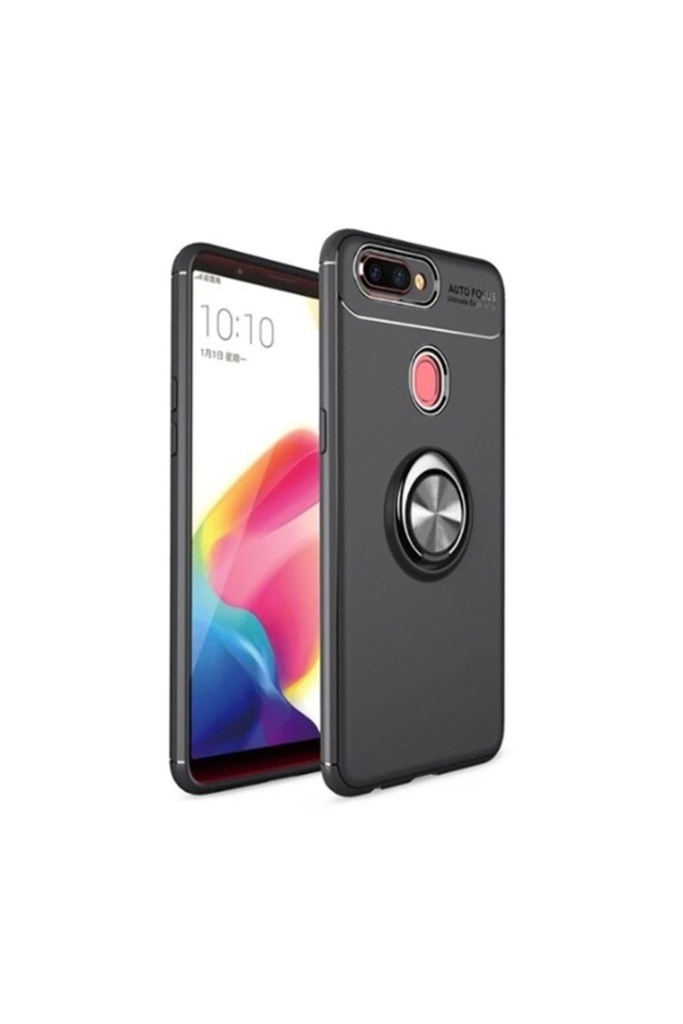 [RNZ-TA31493] Oppo AX7 Uyumlu Kılıf Zore Ravel Silikon Kapak (Siyah)