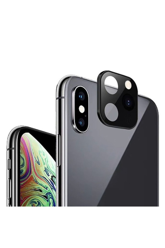 [RNZ-TA31777] Apple iPhone X Uyumlu CP-03 Zore iPhone 11 Pro Max Kamera Lens Dönüştürücü (Siyah)