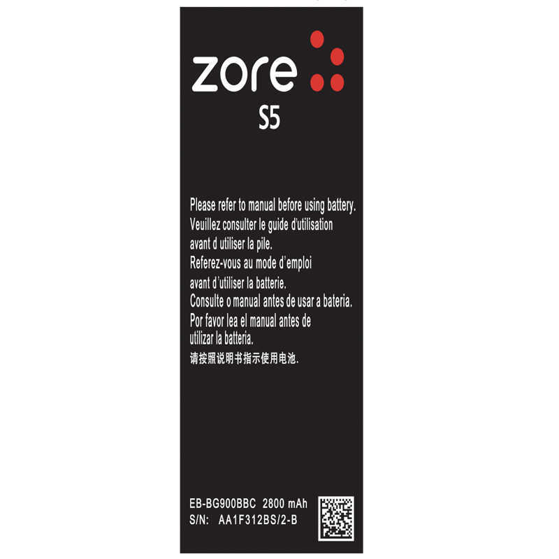 [RNZ-T10635] Samsung Galaxy S5 i9600 Uyumlu Zore 2800 Mah A Kalite Uyumlu Batarya