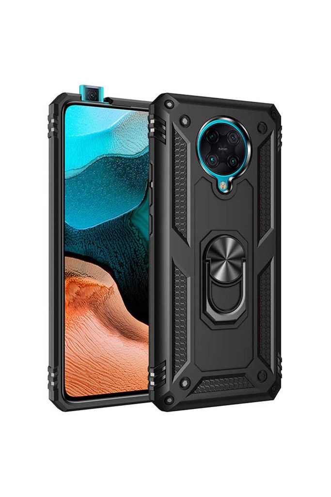 [RNZ-TA49943] Xiaomi Redmi K30 Pro Uyumlu Kılıf Zore Vega Kapak (Siyah)