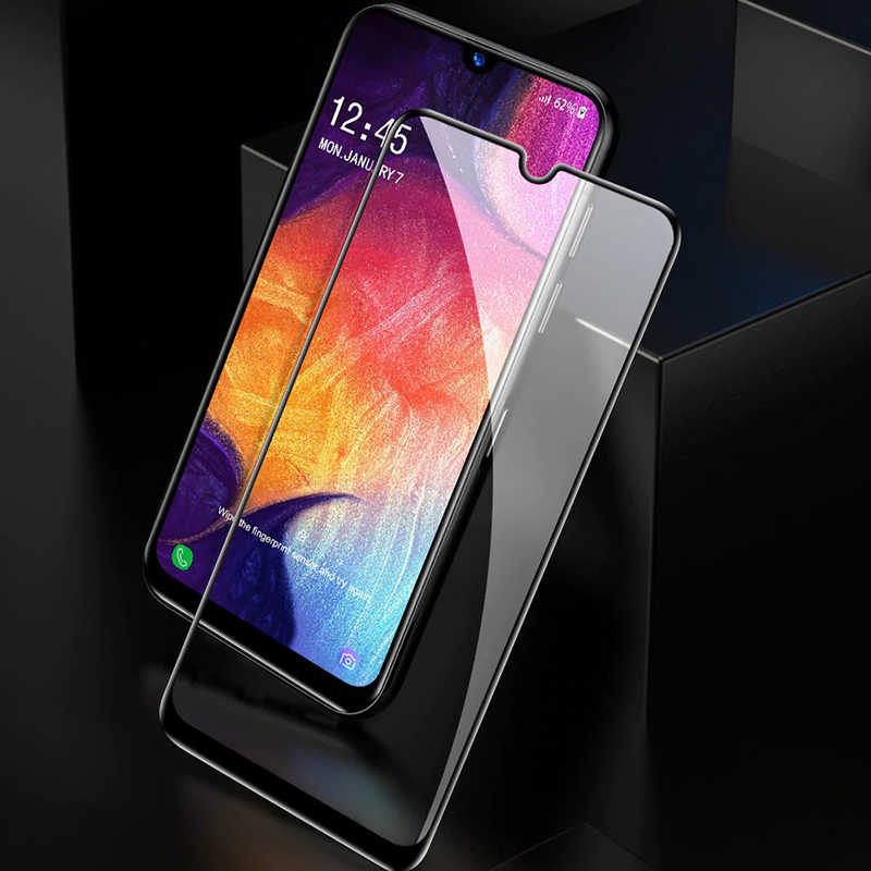 Samsung Galaxy A20S Uyumlu Zore Kenarları Kırılmaya Dayanıklı Cam Ekran Koruyucu