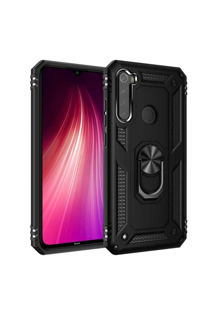 [RNZ-TA32011] Xiaomi Redmi Note 8 Uyumlu Kılıf Zore Vega Kapak (Siyah)