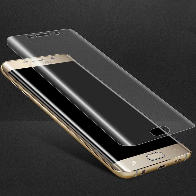 [RNZ-TA54761] Samsung Galaxy S6 Edge Uyumlu Zore Süper Pet Ekran Koruyucu Jelatin (Siyah)