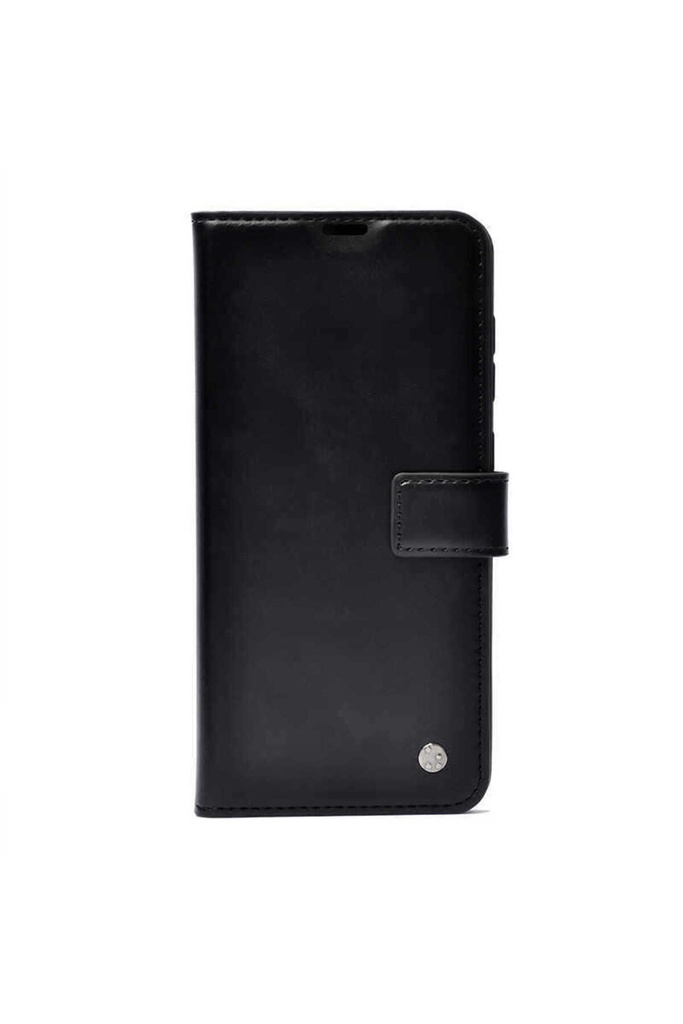 [RNZ-TA44892] Samsung Galaxy A31 Uyumlu Kılıf Zore Kar Deluxe Kapaklı Kılıf (Siyah)