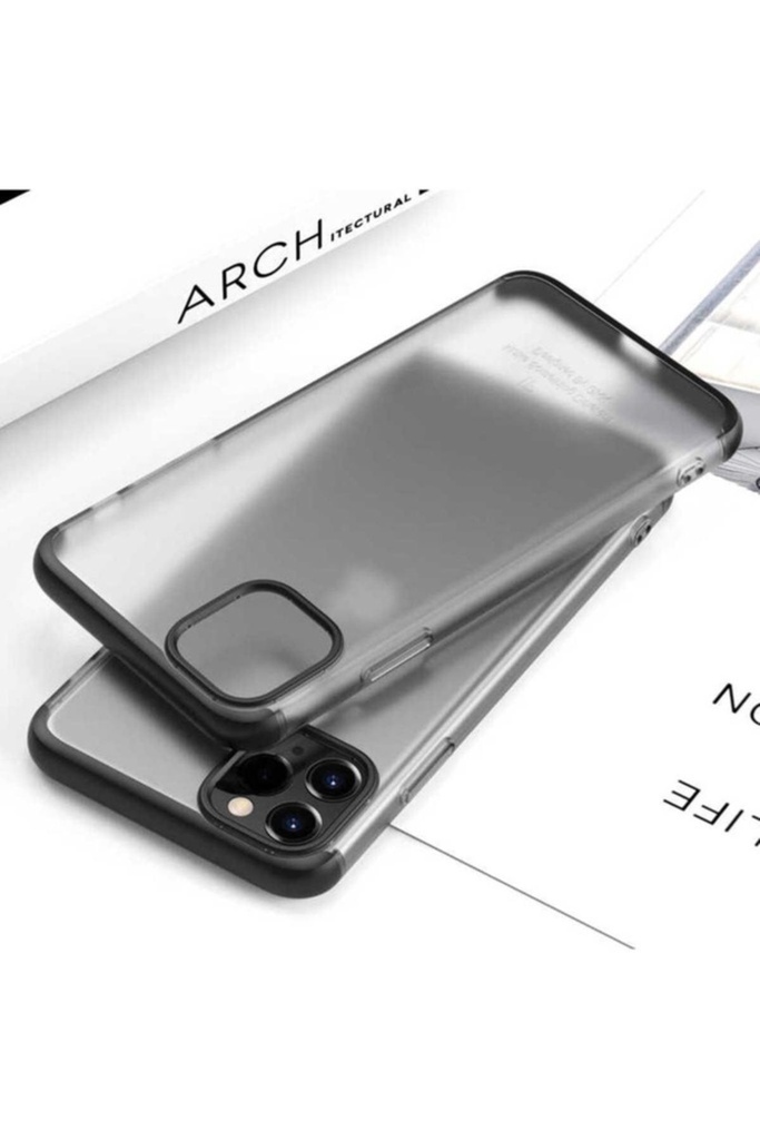 [RNZ-TA32993] Apple iPhone 11 Pro Max Uyumlu Kılıf Zore Nili Kapak (Siyah)