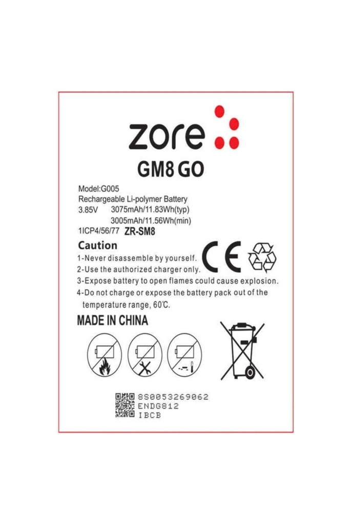 General Mobile 8 Go Zore Quality Batarya