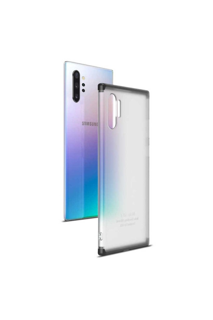 [RNZ-TA33008] Samsung Galaxy Note 10 Plus Uyumlu Kılıf Zore Nili Kapak (Siyah)