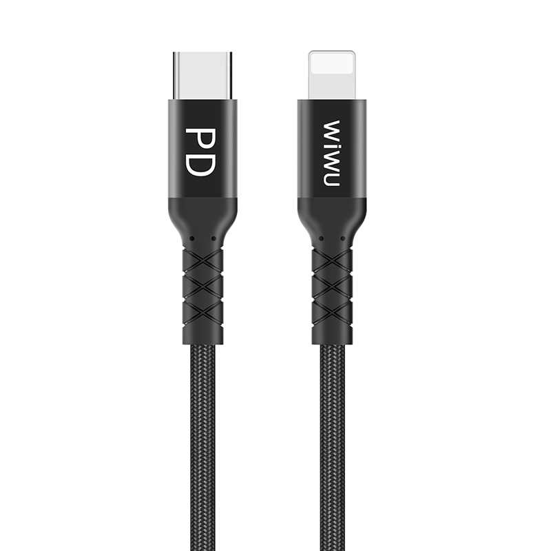 [RNZ-TA33044] Wiwu WP101 MFI Type-c to Lightning Kablo (Kırmızı)