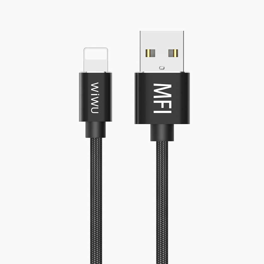 [RNZ-TA33053] Wiwu WP201 MFI Lightning Kablo (Siyah)