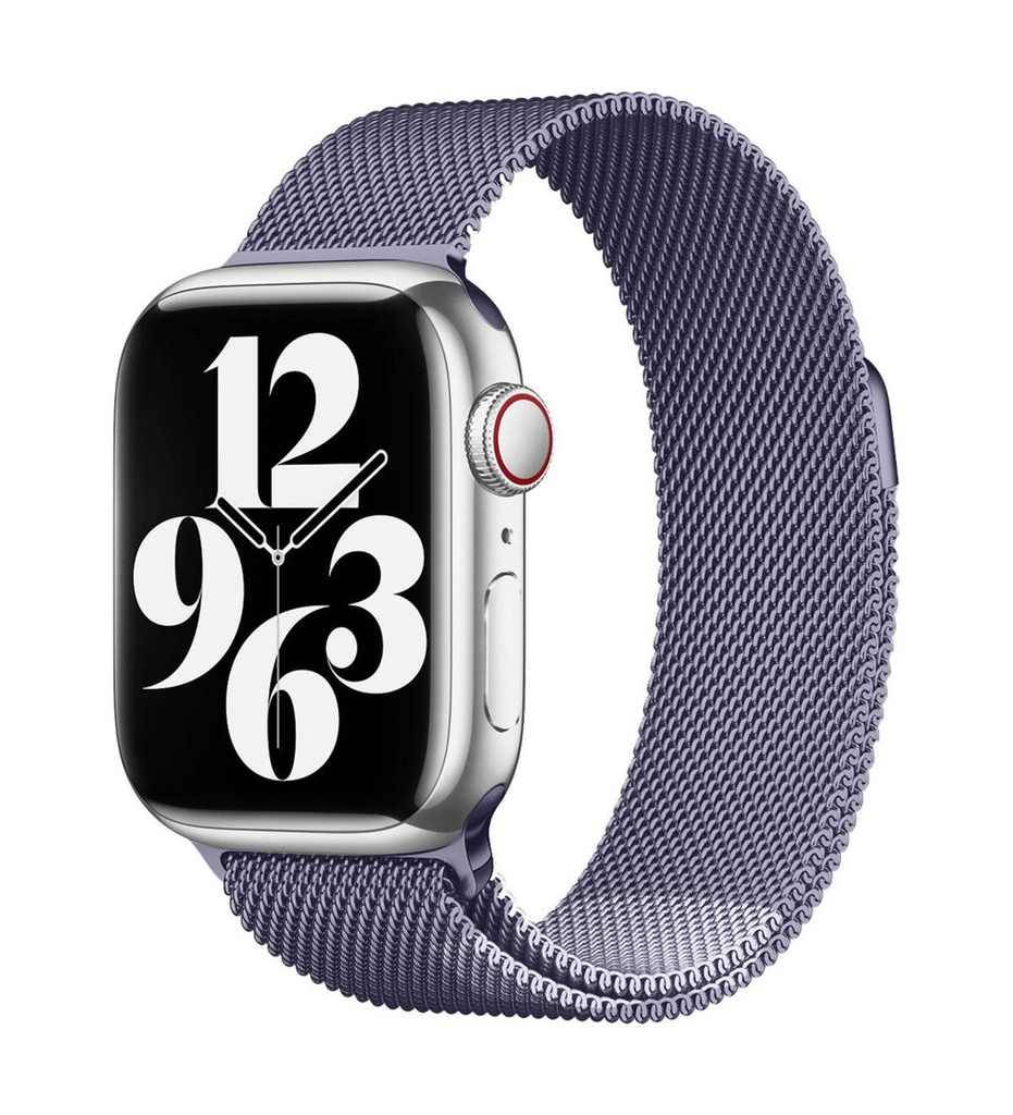 Apple Watch 38mm Uyumlu Kordon Hasır Metal Mıknatıslı Örgü Zore KRD-01 Kayış