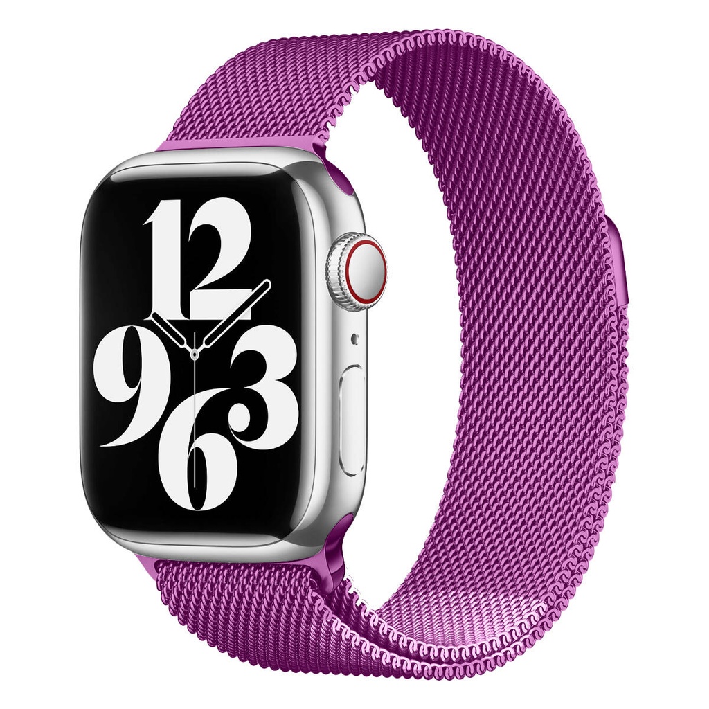 Apple Watch 42mm Uyumlu Kordon Hasır Metal Mıknatıslı Örgü Zore KRD-01 Kayış