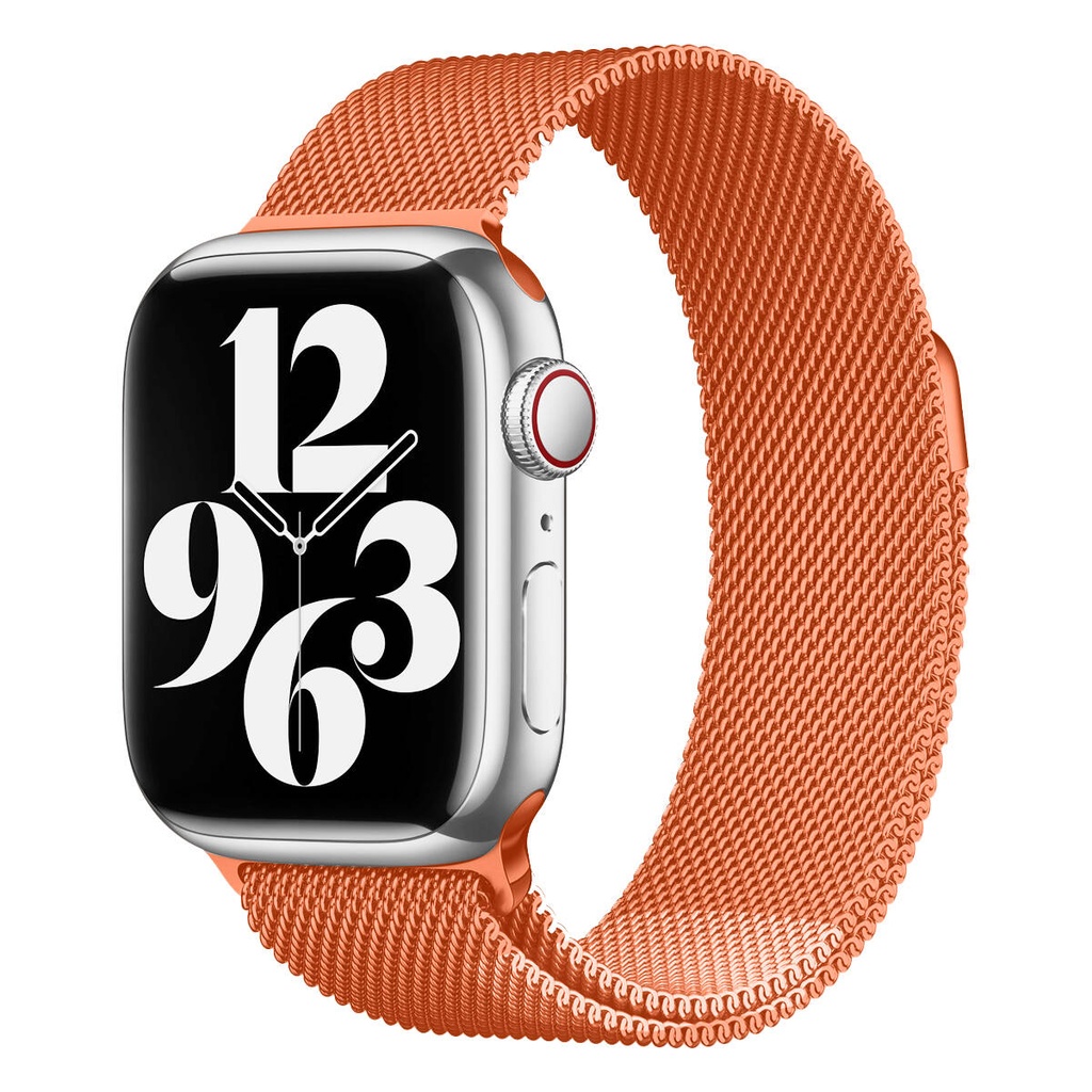 Apple Watch 42mm Uyumlu Kordon Hasır Metal Mıknatıslı Örgü Zore KRD-01 Kayış