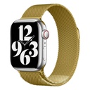 Apple Watch 44mm Uyumlu Kordon Hasır Metal Mıknatıslı Örgü Zore KRD-01 Kayış