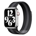 Apple Watch 44mm Uyumlu Kordon Hasır Metal Mıknatıslı Örgü Zore KRD-01 Kayış