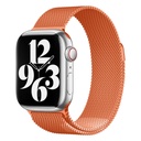 Apple Watch 44mm Uyumlu Kordon Hasır Metal Mıknatıslı Örgü Zore KRD-01 Kayış