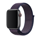 Apple Watch 44mm Uyumlu Kordon Hasır Örgü Cırt Cırtlı Terletmeyen Zore KRD-03 Kumaş Kayış