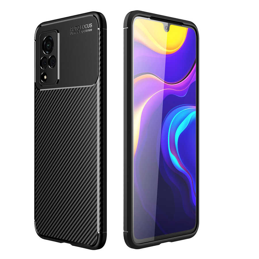 [RNZ-TA57081] Vivo V21 Uyumlu Kılıf Zore Negro Silikon Kapak (Siyah)