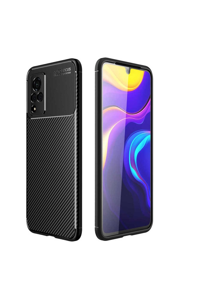 [RNZ-TA57081] Vivo V21 Uyumlu Kılıf Zore Negro Silikon Kapak (Siyah)