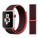 Apple Watch 42mm Uyumlu Kordon Hasır Örgü Cırt Cırtlı Terletmeyen Zore KRD-03 Kumaş Kayış