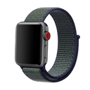 Apple Watch 42mm Uyumlu Kordon Hasır Örgü Cırt Cırtlı Terletmeyen Zore KRD-03 Kumaş Kayış