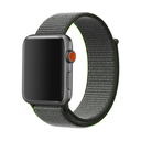 Apple Watch 42mm Uyumlu Kordon Hasır Örgü Cırt Cırtlı Terletmeyen Zore KRD-03 Kumaş Kayış