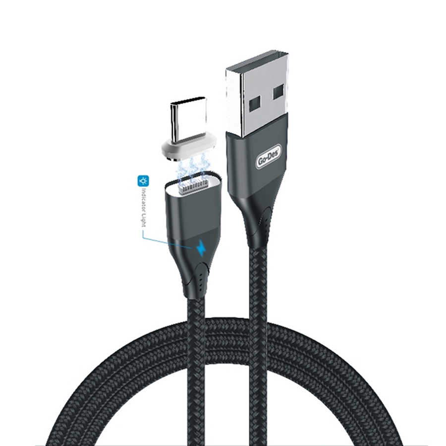 [RNZ-TA33497] Go Des GD-UC504 Attraction Magnetic Fast Data Type-C Usb Kablo