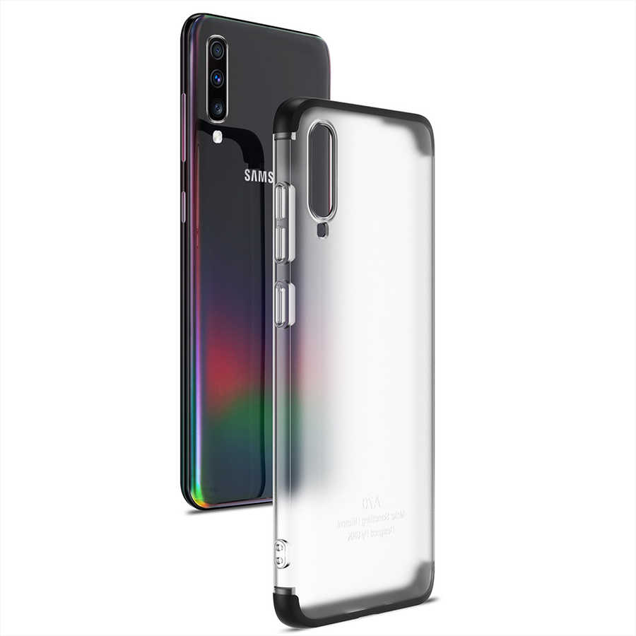 [RNZ-TA33502] Samsung Galaxy A70 Uyumlu Kılıf Zore Nili Kapak (Siyah)