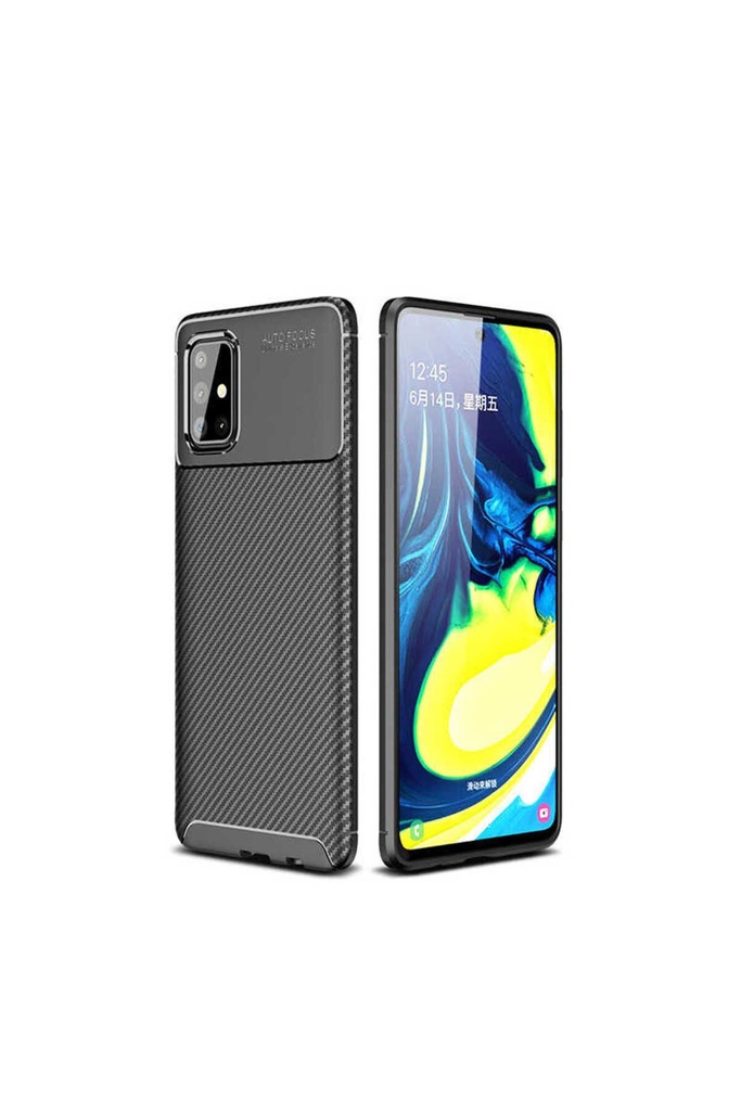 [RNZ-TA33576] Samsung Galaxy A51 Uyumlu Kılıf Zore Negro Silikon Kapak (Siyah)