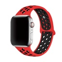 Apple Watch 42mm Uyumlu Kordon Silikon Esnek Yumuşak Delikli Spor KRD-02 Kayış
