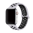 Apple Watch 42mm Uyumlu Kordon Silikon Esnek Yumuşak Delikli Spor KRD-02 Kayış
