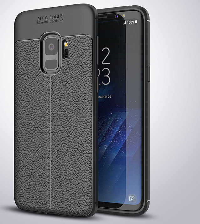 [RNZ-TA230] Samsung Galaxy S9 Uyumlu Kılıf Zore Niss Silikon Kapak (Siyah)