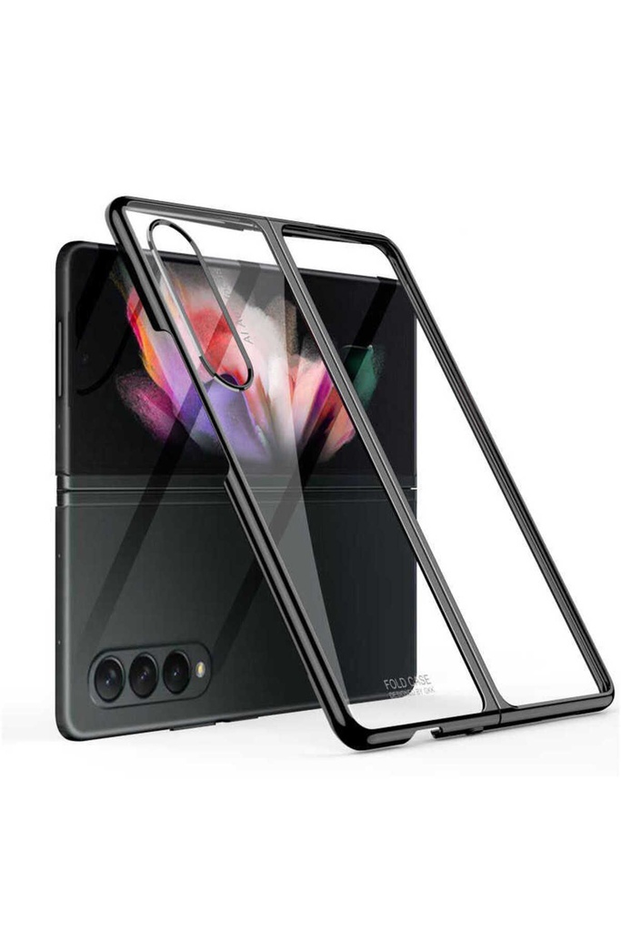 [RNZ-TA57106] Samsung Galaxy Z Fold 3 Uyumlu Kılıf Zore Kıpta Kapak (Siyah)