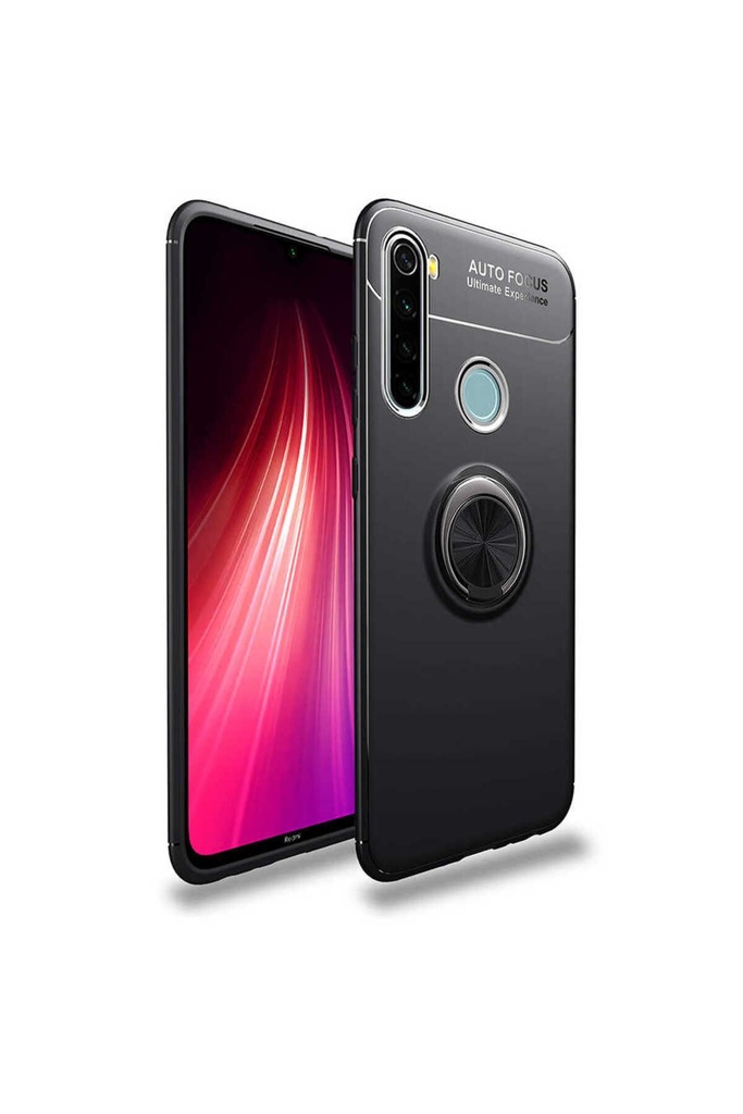 [RNZ-TA34061] Xiaomi Redmi Note 8 Uyumlu Kılıf Zore Ravel Silikon Kapak (Siyah)