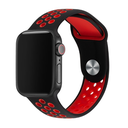 Apple Watch 38mm Uyumlu Kordon Silikon Esnek Yumuşak Delikli Spor KRD-02 Kayış