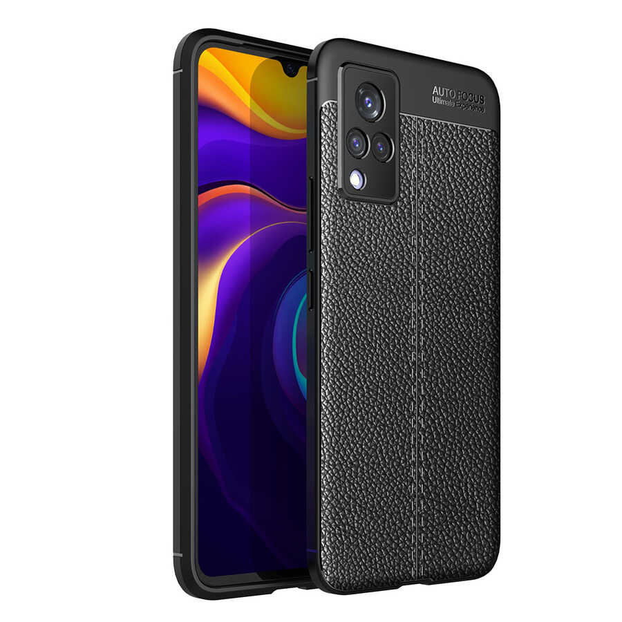 [RNZ-TA57087] Vivo V21 Uyumlu Kılıf Zore Niss Silikon Kapak (Siyah)